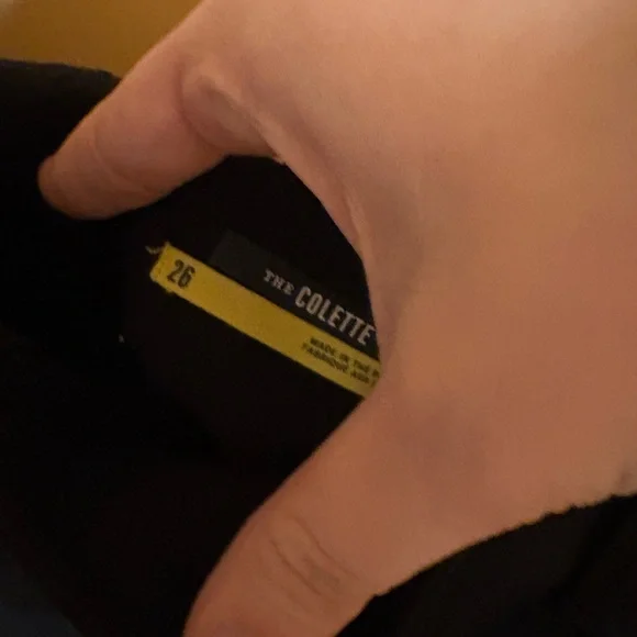 Anthropologie Maeve Colette Ponte Crop Wide-Leg Black Pants - Picture 5 of 6